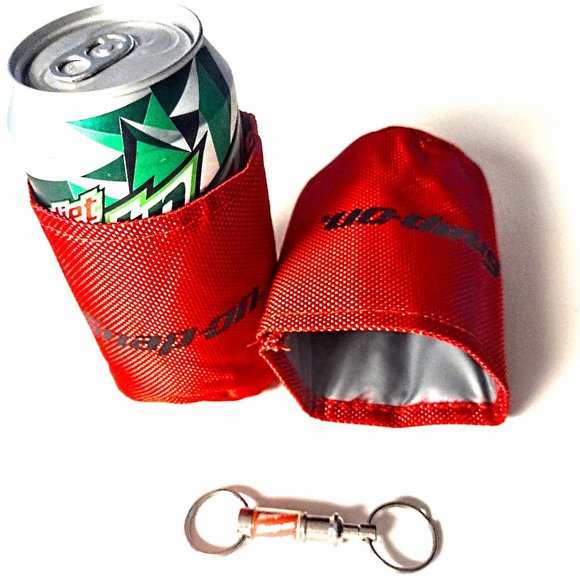 Snap-on Set 2 CAN COZIES w/MAGNETS + VINTAGE KEY HOLDER & ZIPPER PULL ~ ALL NEW - Picture 3 of 13
